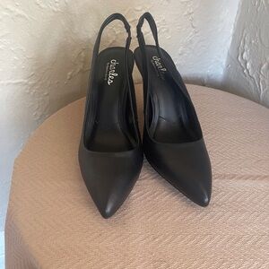 Charles by Charles David Classic Black Slingback Heels